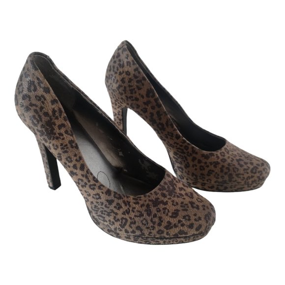 Leopard Print Women platform Heels 10 - Picture 4 of 8